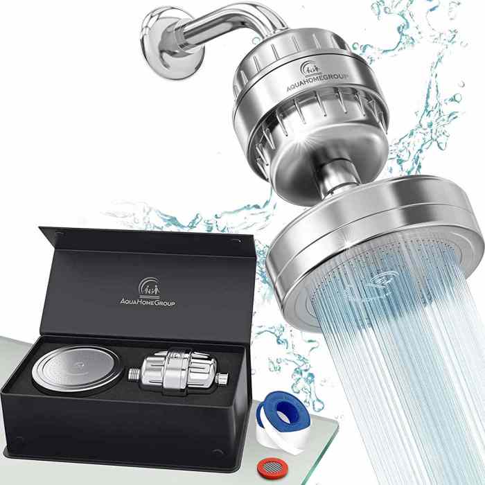 Sink showerhead vitamins minerals calcium removes scale hose softener vitamin output stage tested compared amazon